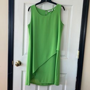 NWOT Patrizia Luca size M lime green sleeveless dress.